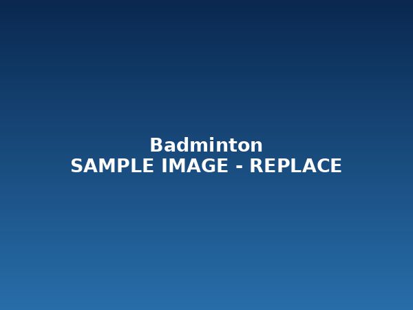 Badminton (sample photo)